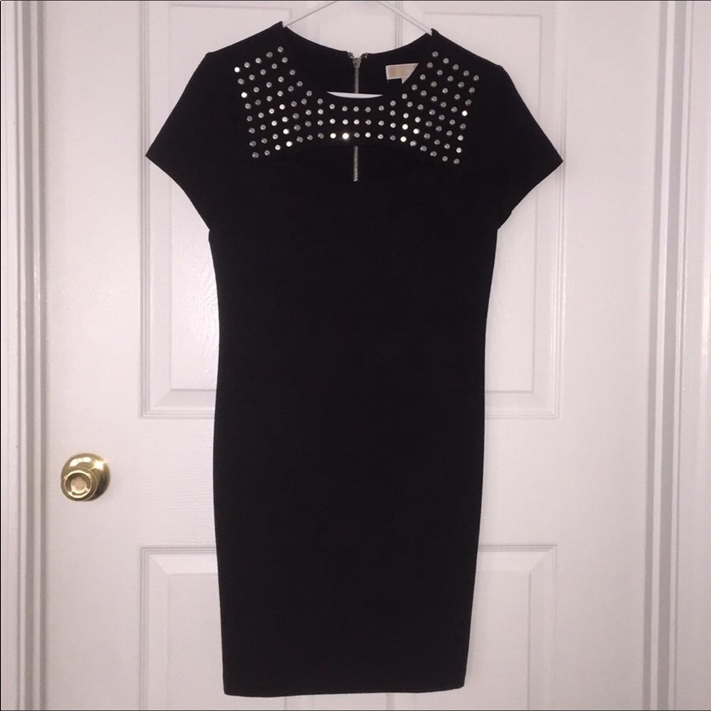 Michael Kors Studded Cut Out Dress